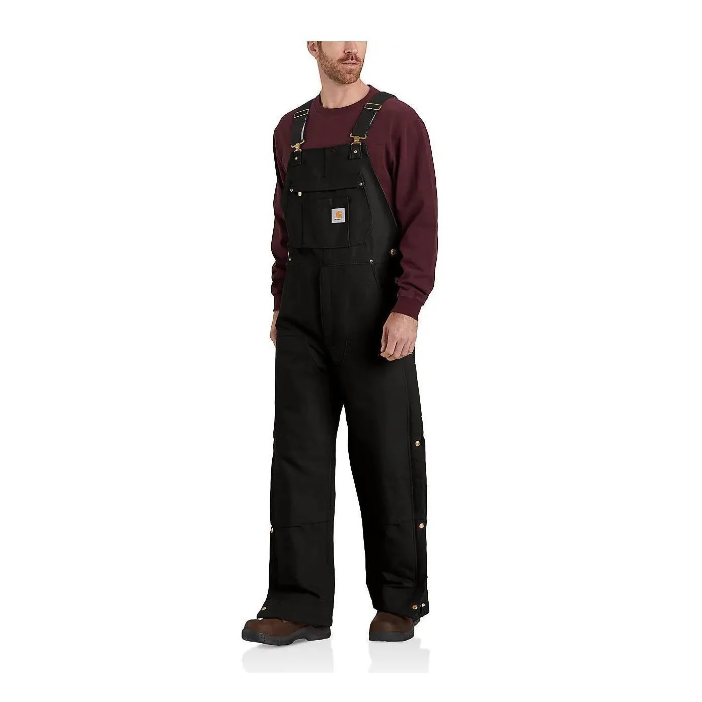 Carhartt Men's Loose Fit Firm Duck Insulated Bib-Overall 2 Warmer Rating 104393 - Image 18