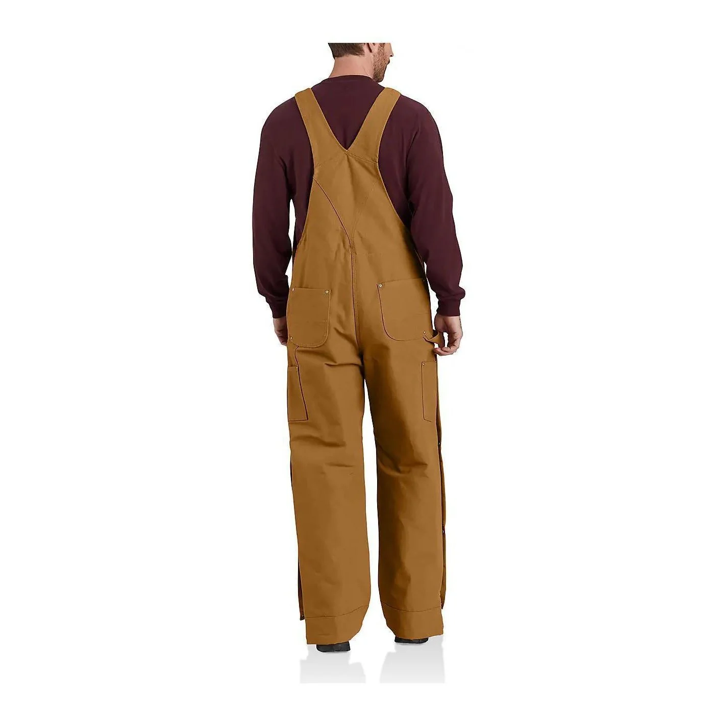 Carhartt Men's Loose Fit Firm Duck Insulated Bib-Overall 2 Warmer Rating 104393 - Image 2