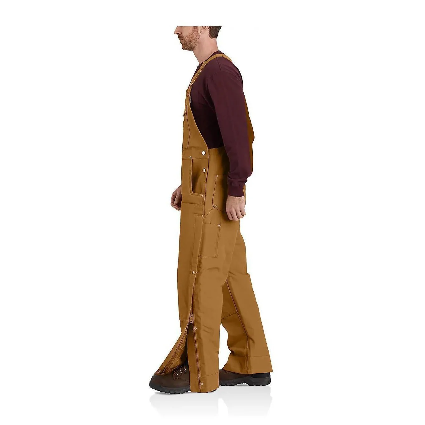 Carhartt Men's Loose Fit Firm Duck Insulated Bib-Overall 2 Warmer Rating 104393 - Image 25