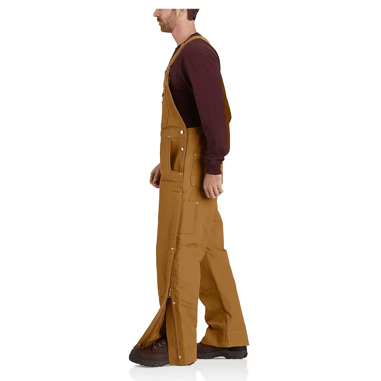 Carhartt Men's Loose Fit Firm Duck Insulated Bib-Overall 2 Warmer Rating 104393 - Image 7