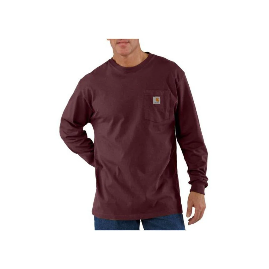 Carhartt Men's Loose Fit Heavyweight Long Sleeve Pocket T-Shirt - Image 2