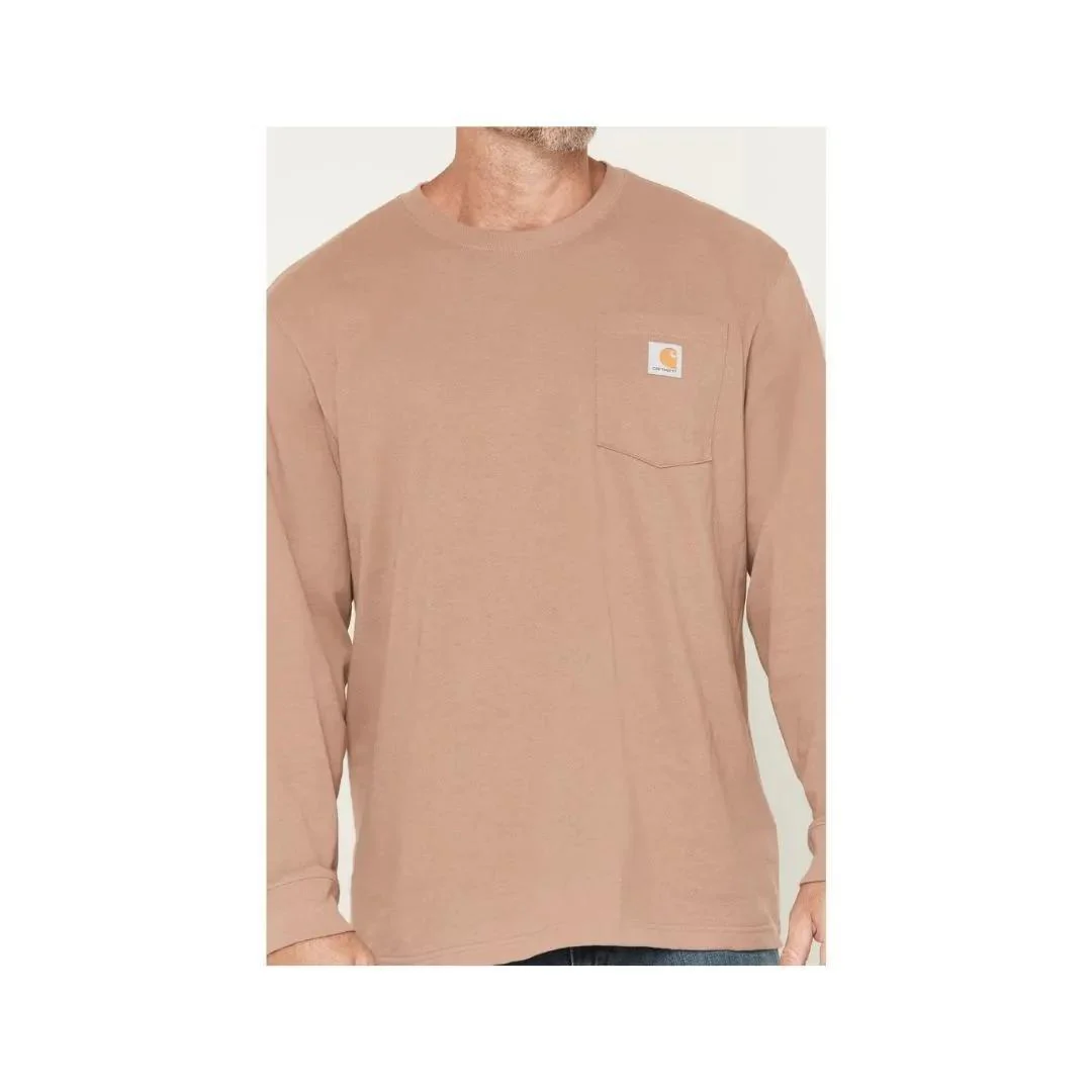 Carhartt Men's Loose Fit Heavyweight Long Sleeve T-Shirt with Pocket - Image 3