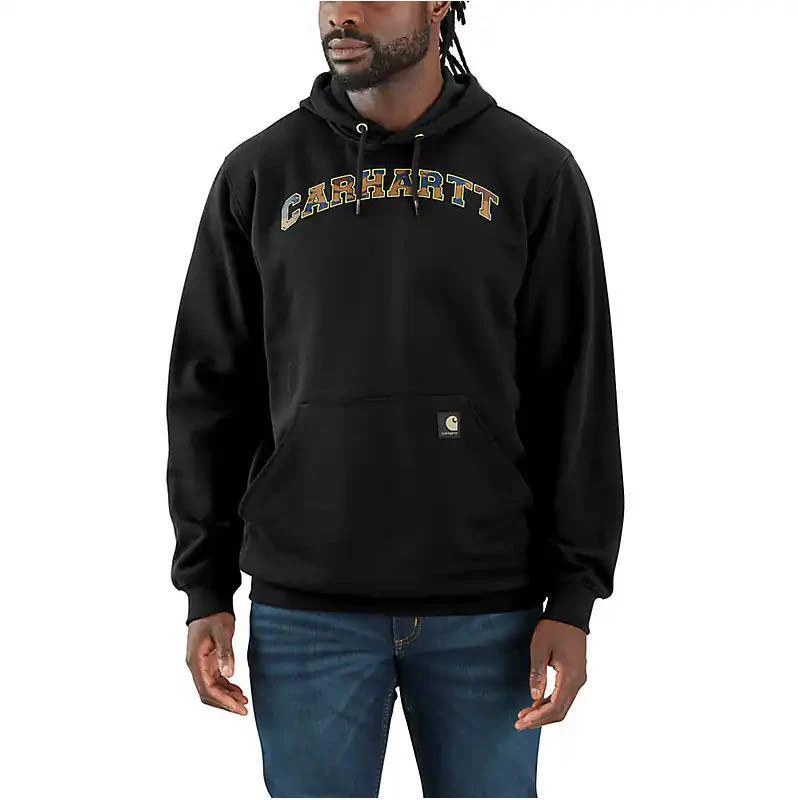 Carhartt Men's Loose Fit Midweight Camo Logo Graphic Hoodie