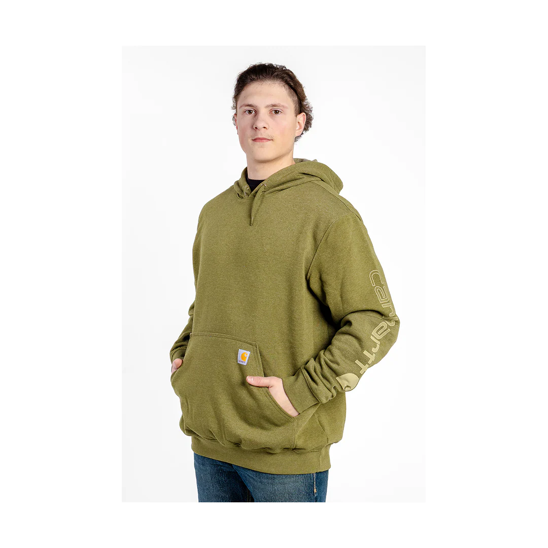 Carhartt Men's Loose Fit Midweight Logo Sleeve Graphic Sweatshirt - Image 2