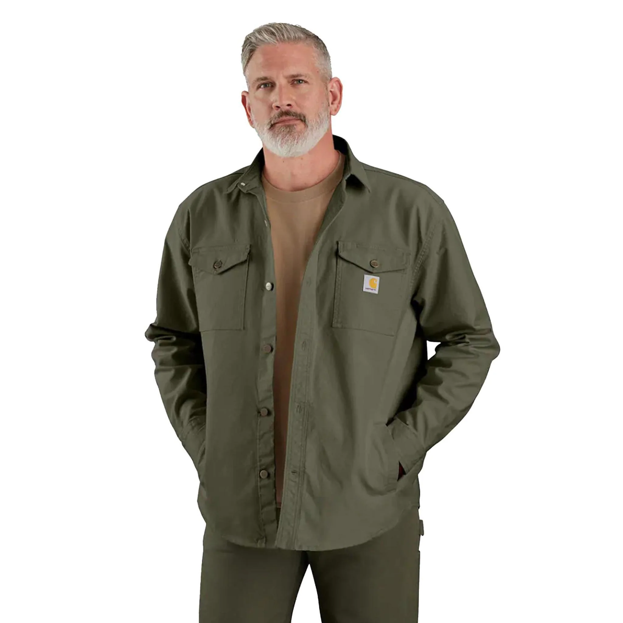 Carhartt Men's Montana Rugged Flex Loose Fit Heavyweight Duck Shirt Jac - Image 2