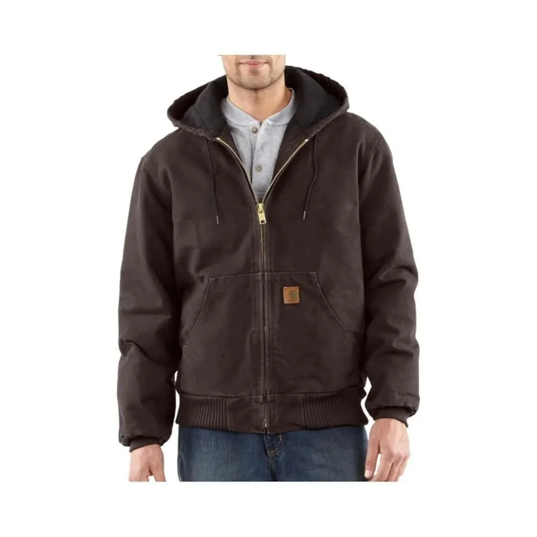 Carhartt Men's Quilted Flannel-Lined Sandstone Active Jacket - Image 5