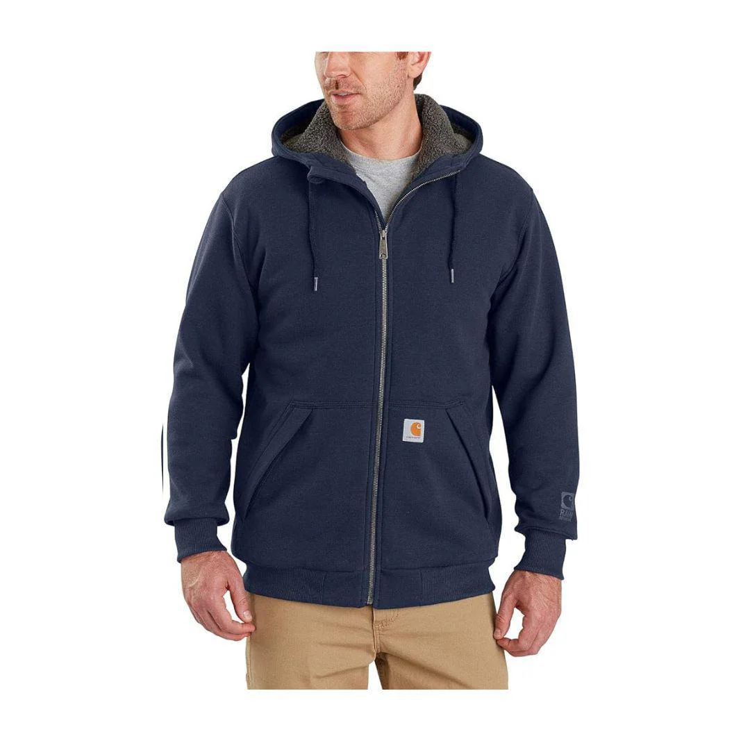 Carhartt Men's Rain Defender Hoodie Relaxed Fit Midweight Sherpa Full Zip 103308 - Image 12