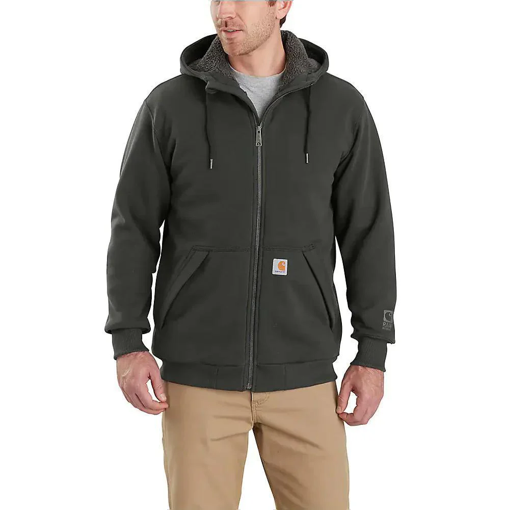 Carhartt Men's Rain Defender Hoodie Relaxed Fit Midweight Sherpa Full Zip 103308 - Image 21