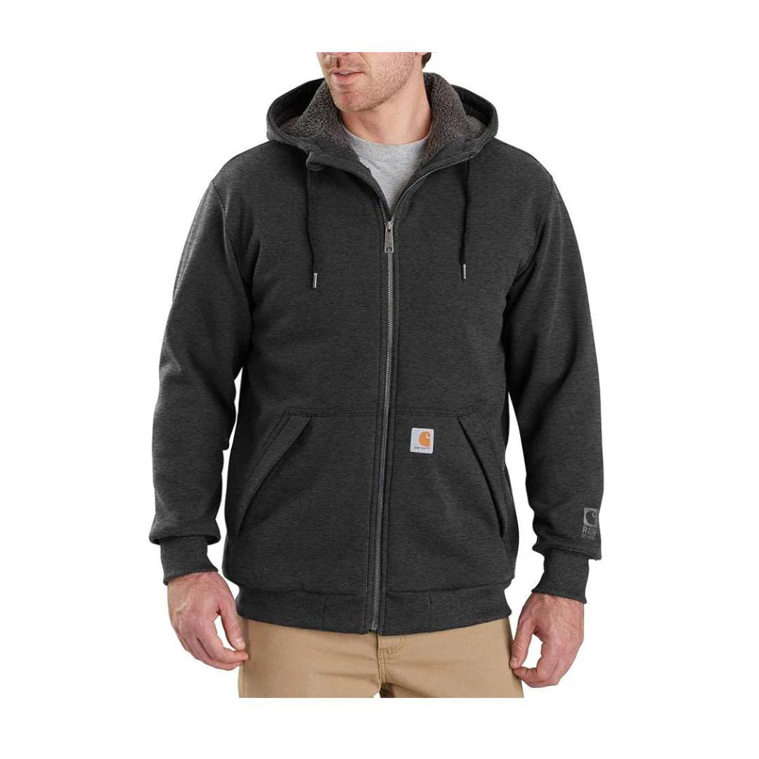Carhartt Men's Rain Defender Hoodie Relaxed Fit Midweight Sherpa Full Zip 103308 - Image 31