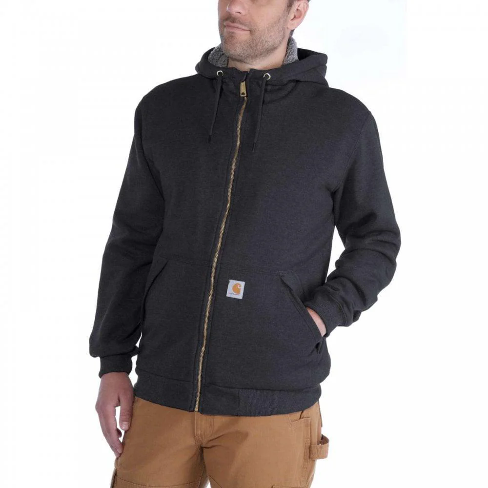 Carhartt Men's Rain Defender Hoodie Relaxed Fit Midweight Sherpa Full Zip 103308 - Image 4