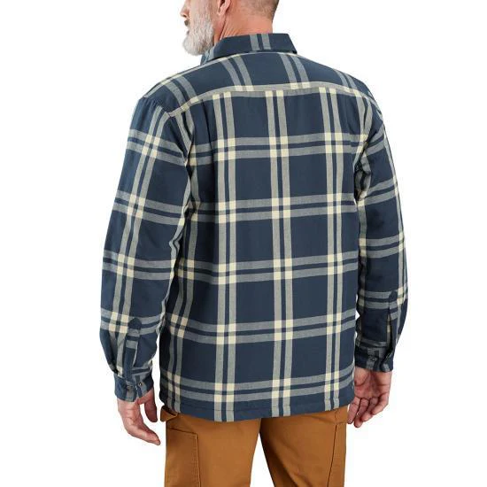 Carhartt Men's Relaxed Fit Flannel Sherpa-Lined Jacket - Image 2