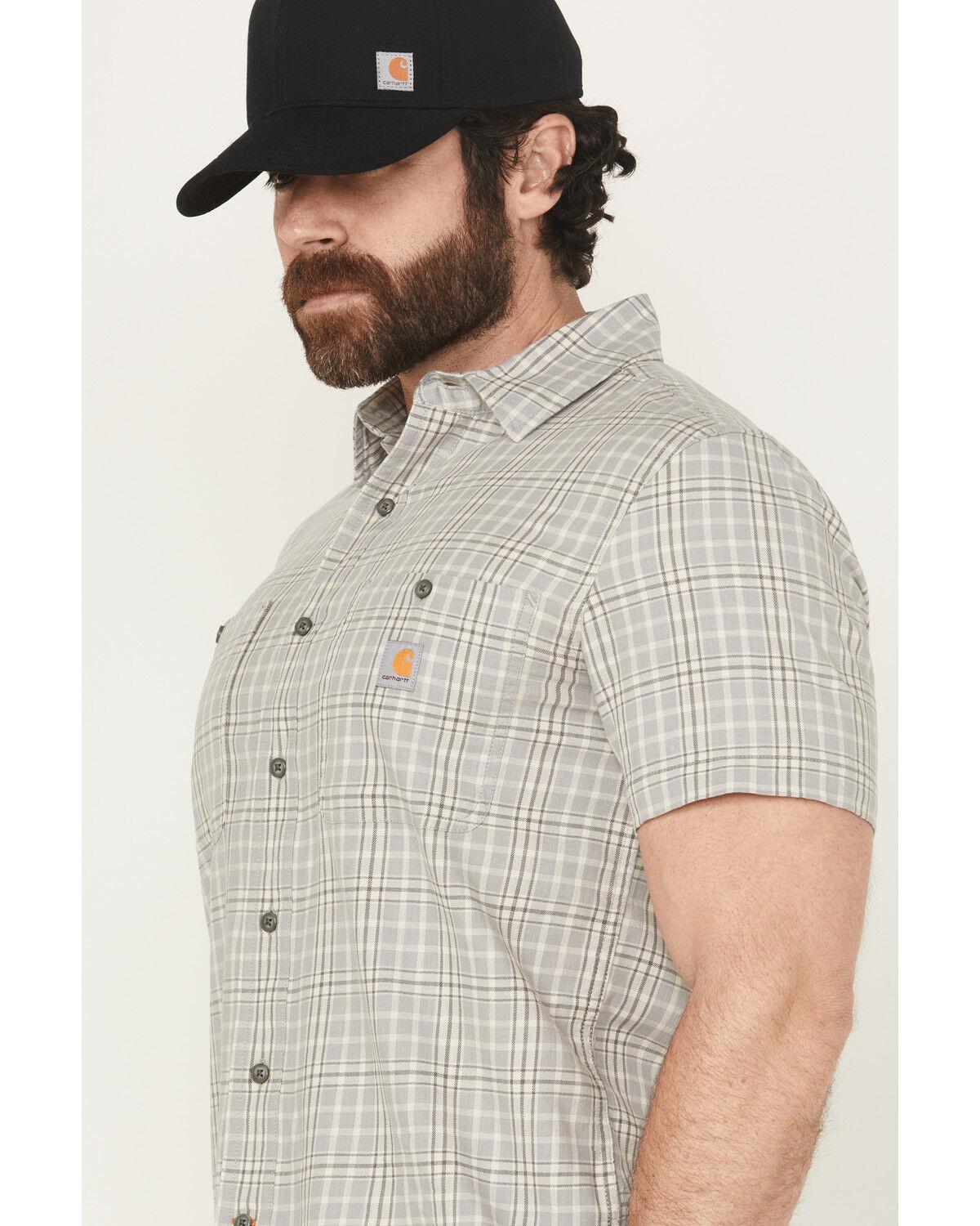 Carhartt Men's Rugged Flex® Relaxed Fit Lightweight Short Sleeve Plaid - Image 2