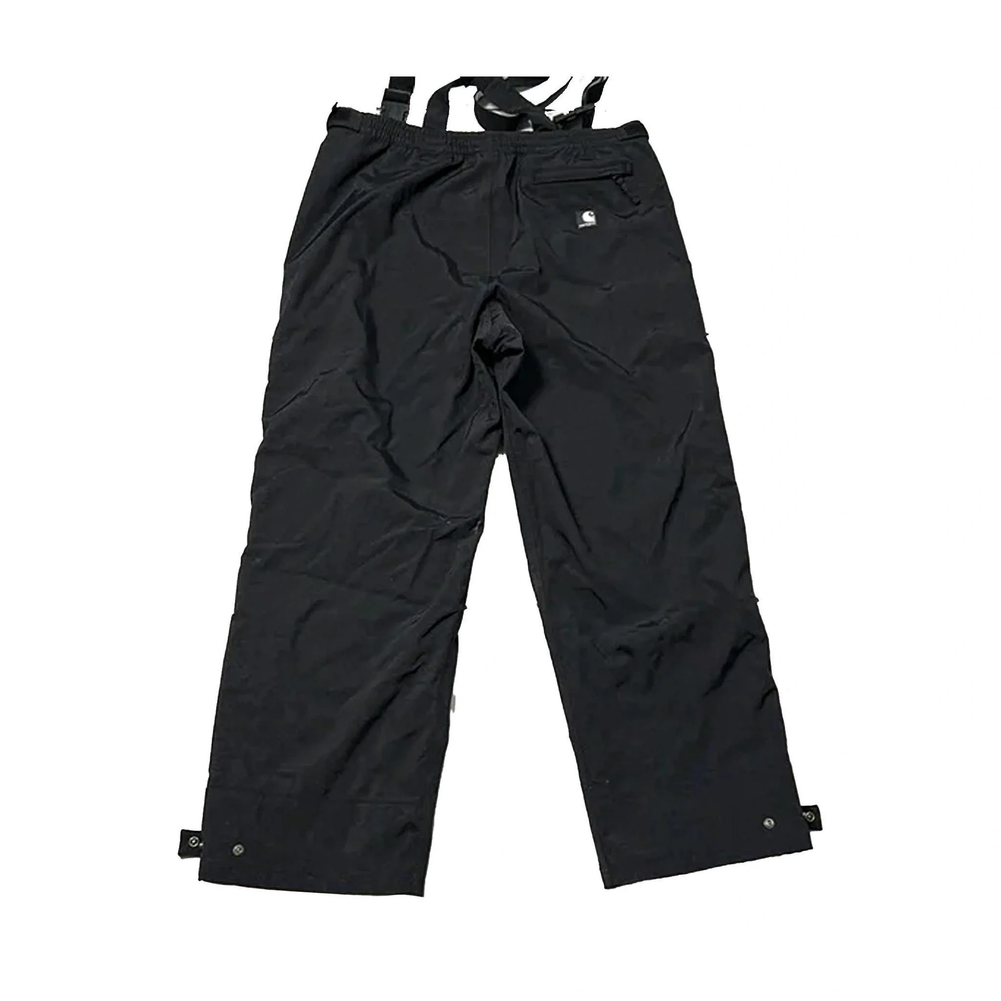 Carhartt Men's Waterproof Breathable Waist Overall Shoreline Suspenders Black