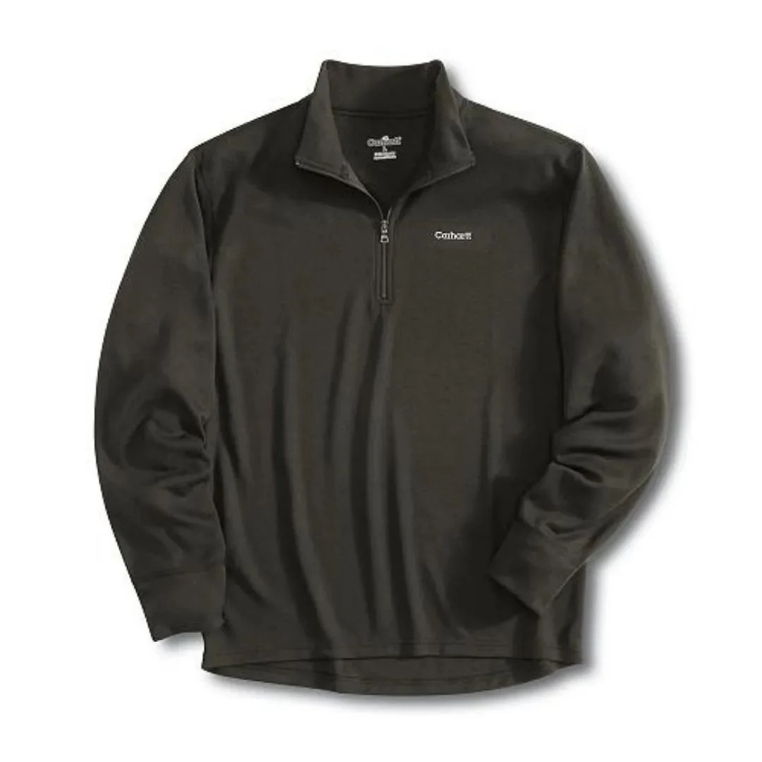Carhartt Men's Work-Dry Midweight Thermal Zip Mock Neck Top