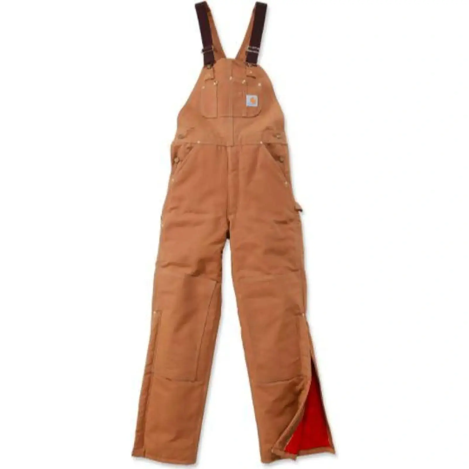 Carhartt Work Men's Bib Overalls Lined Duck -Clearance - Image 3