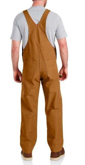 Carhartt Work Men's Bib Overalls Lined Duck -Clearance - Image 6