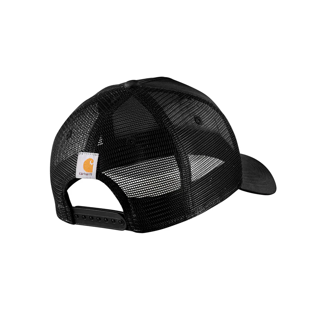 Carhartt Rugged Flex® Twill Mesh-Back Script Patch Cap Black - Image 2