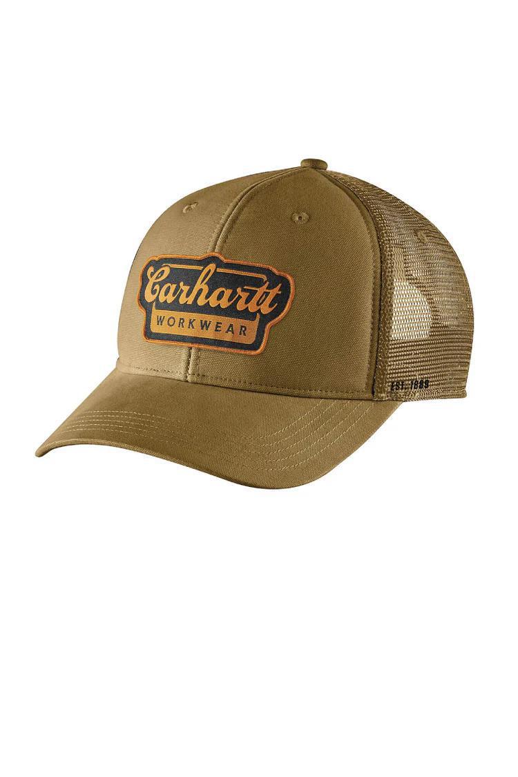 Carhartt Rugged Flex Twill Mesh Script Cap Olive