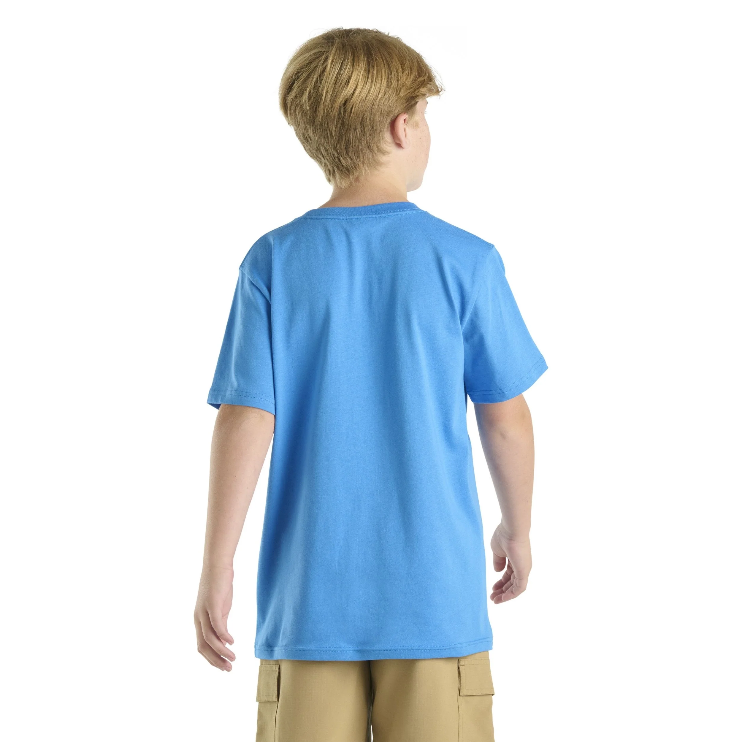 Carhartt Toddler Boy's Short Sleeve Pocket T-Shirt In Bright Blue-CLEARANCE - Image 2