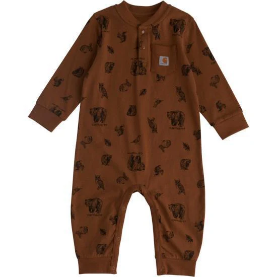 Carhartt Unisex Infant Long Sleeve Wildlife Print Coveralls