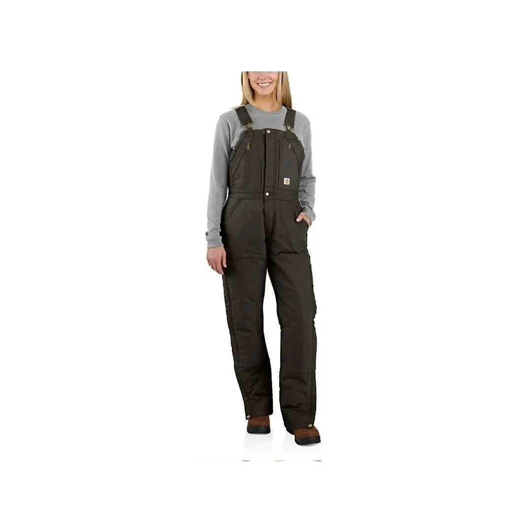 Carhartt Women’s Bib Overalls Insulated Loose Fit Washed Duck - Image 23