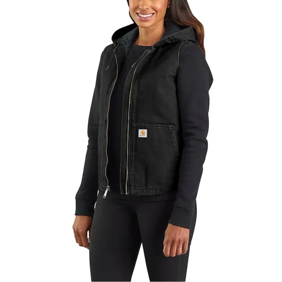 Carhartt Women’s Vest Hooded Insulated Washed Duck - Image 3
