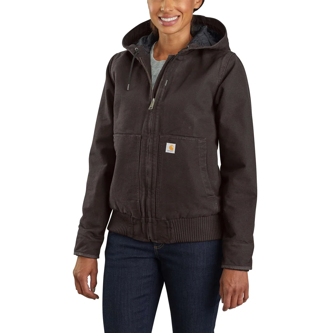Carhartt Women's Loose Fit Washed Duck Insulated Active Jacket - Image 4