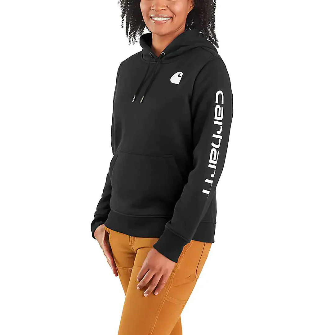 Carhartt Women's Hoodie Relaxed Fit Graphic Pullover Seasonal Colours - Image 32