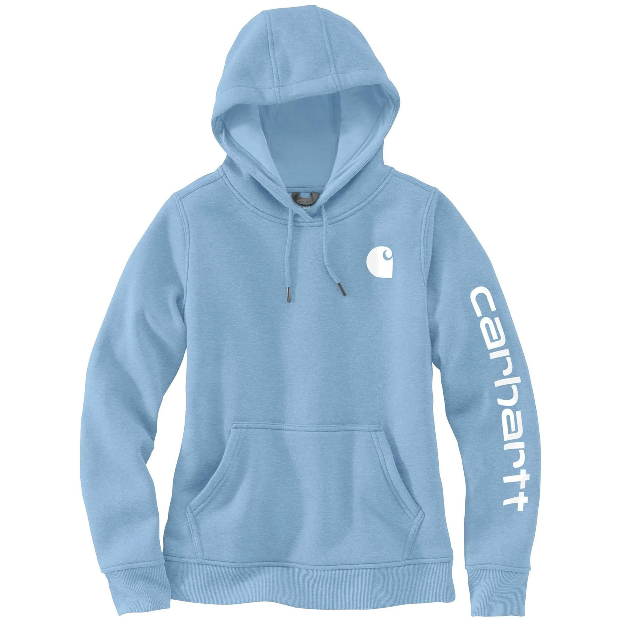 Carhartt Women's Relaxed Fit Sleeve Logo Graphic Hoodie - Image 26