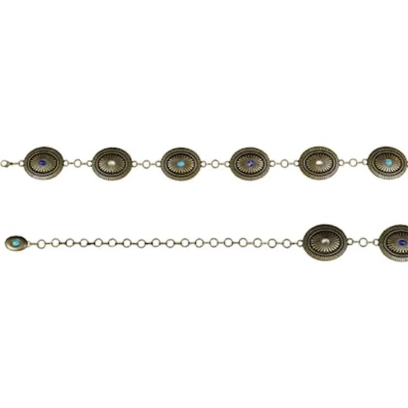 M&F Western Products Women's Belt Chain With Conchos - Image 2