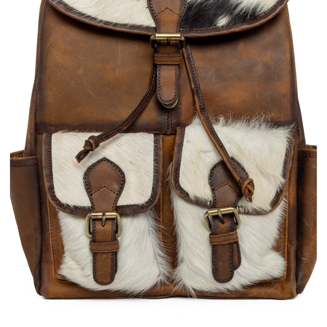 Challenger Cowhide/Leather Backpack - Image 4