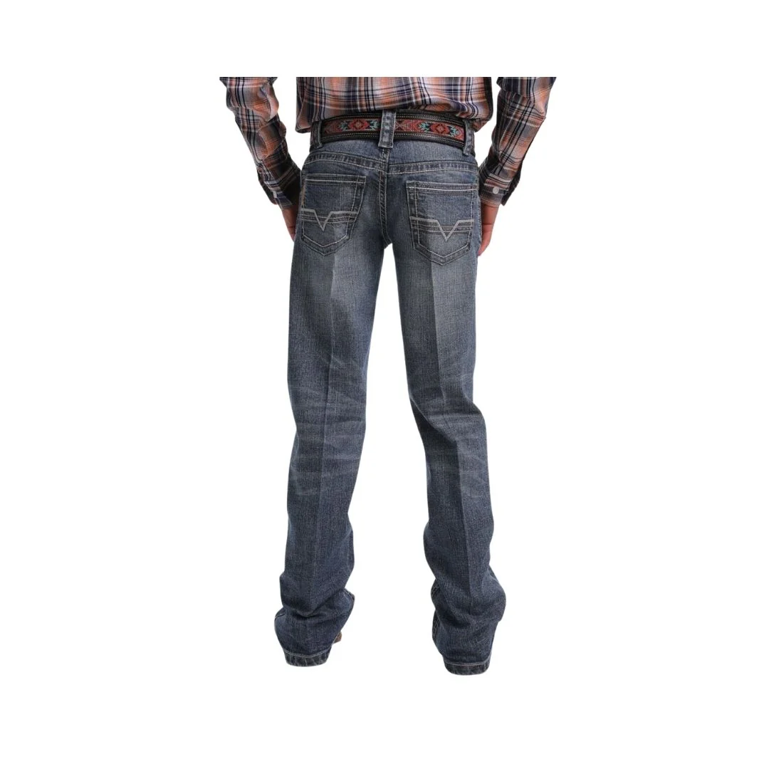 Cinch Boy's Slim Fit Jean In Medium Stonewash - Image 3