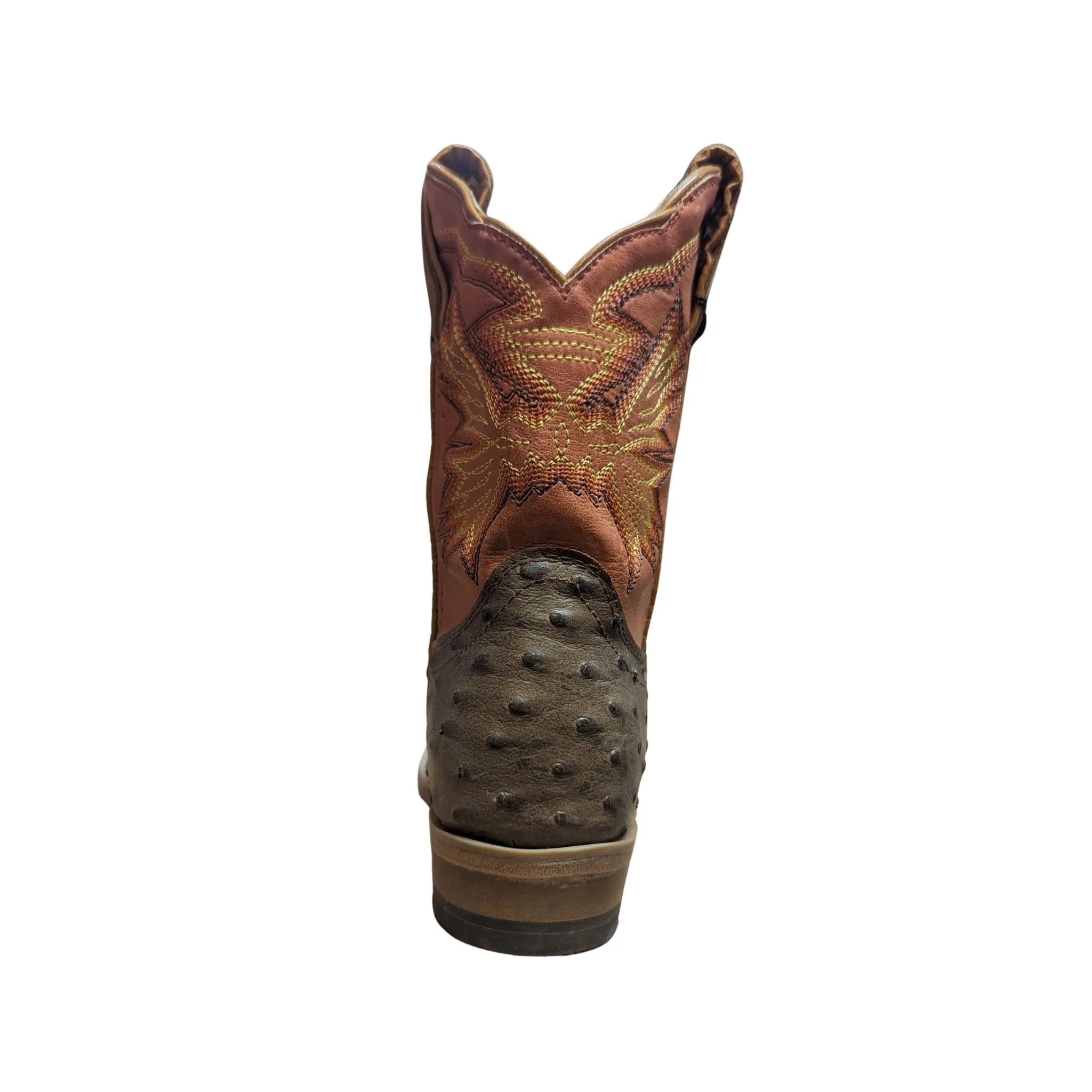 Cinch Kid’s Cowboy Boots Welt Stitched Ostrich Print KCK104 - Image 3