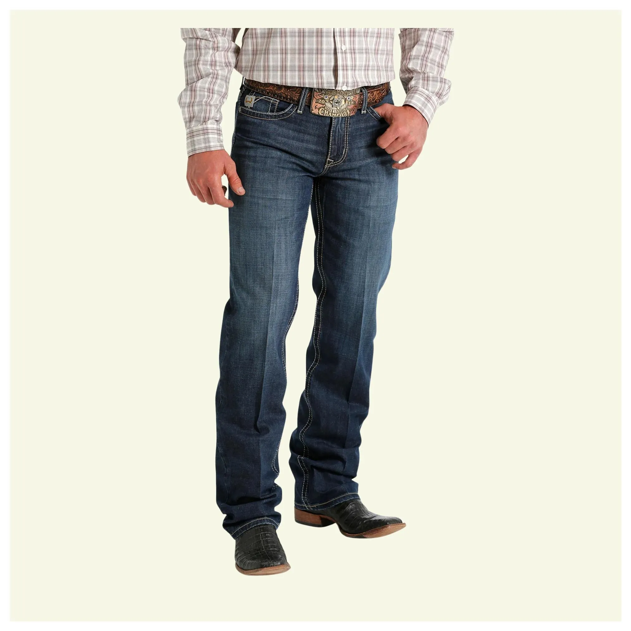 Cinch Men’s Grant Jeans Mid Rise Relaxed Boot Cut -Clearance - Image 2