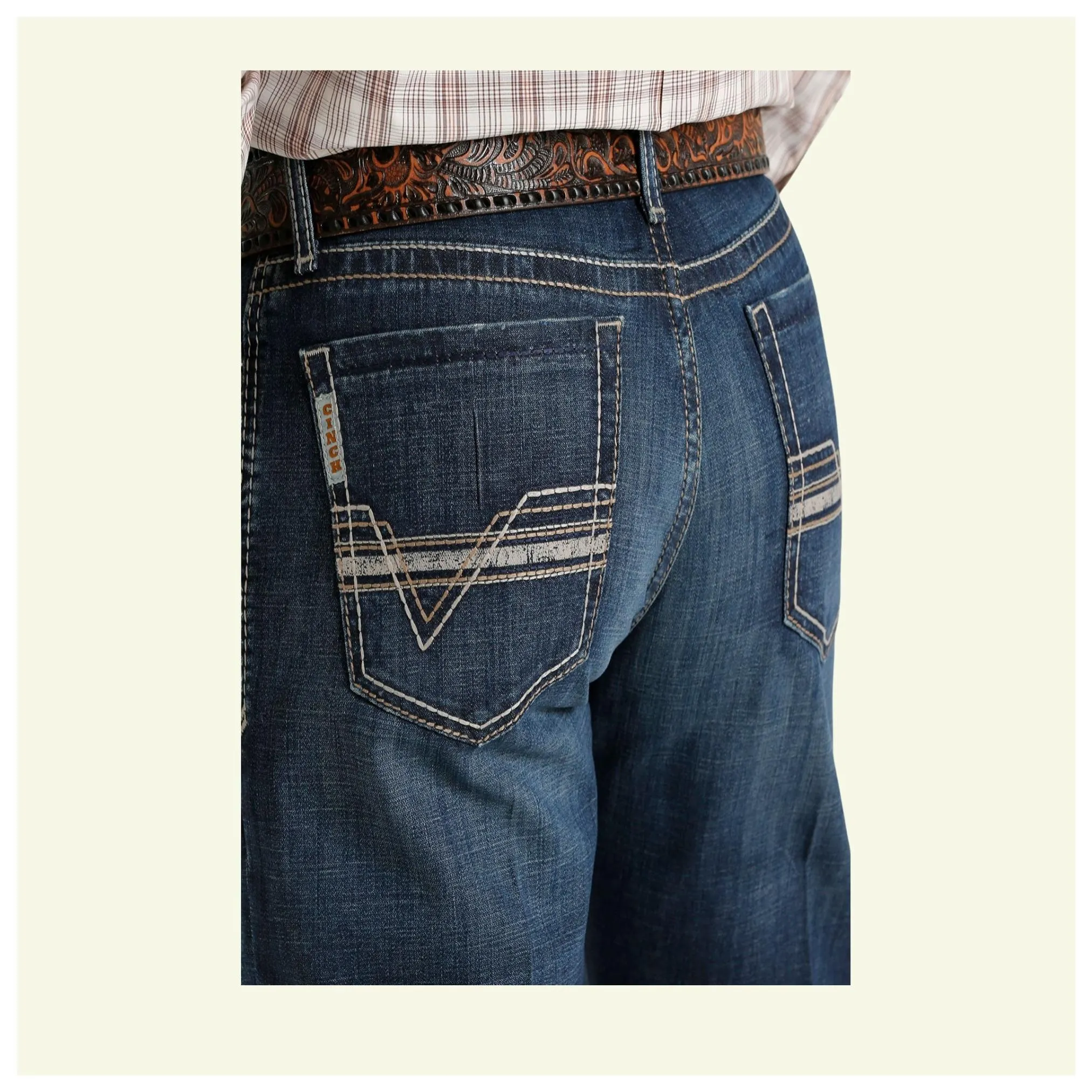 Cinch Men’s Grant Jeans Mid Rise Relaxed Boot Cut -Clearance - Image 3
