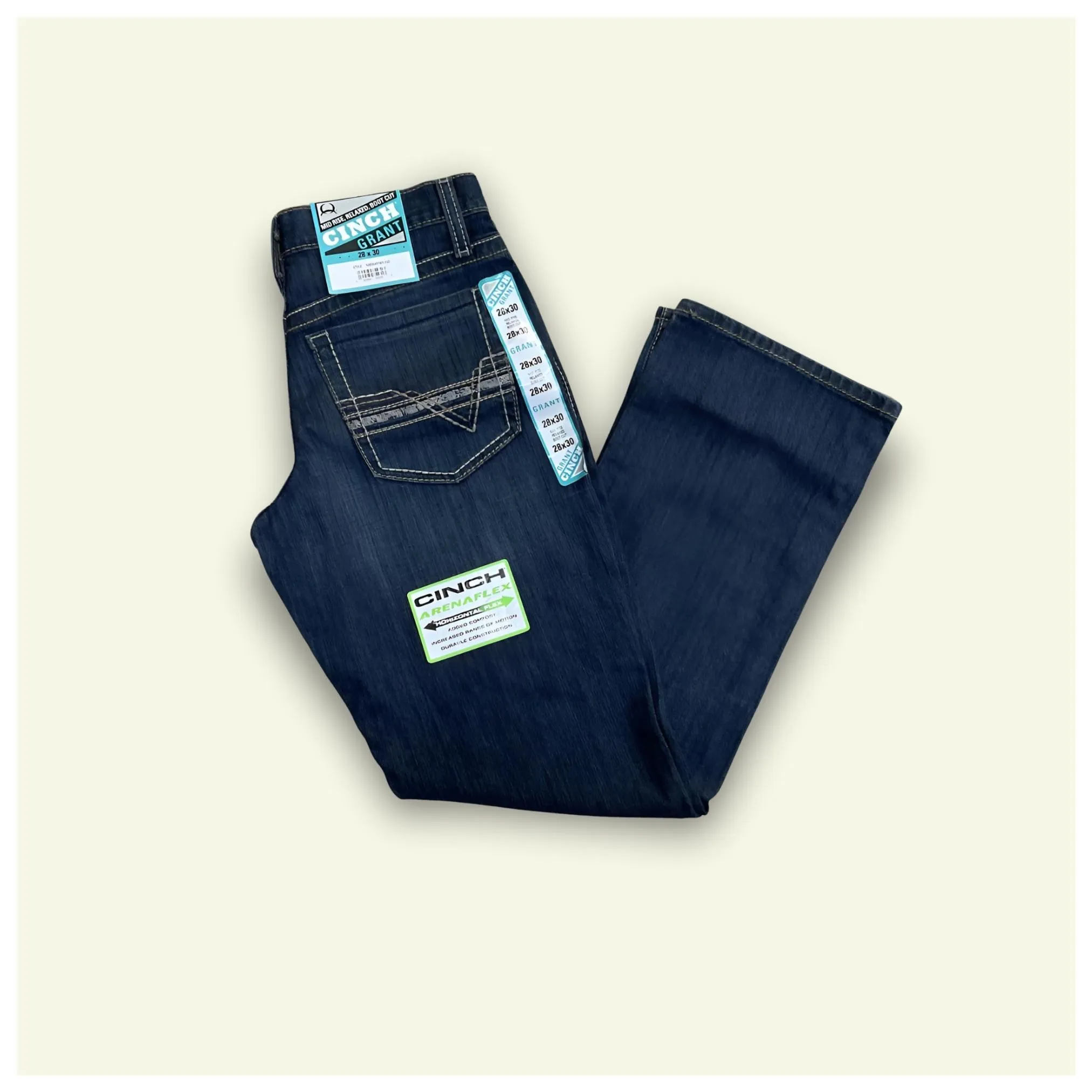 Cinch Men’s Grant Jeans Mid Rise Relaxed Boot Cut -Clearance - Image 5