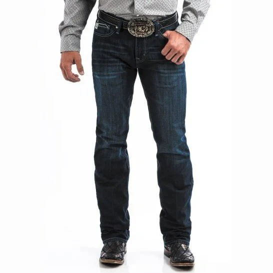 Cinch Men’s Ian Mid Rise Slim Straight Boot Cut Dark Wash - Clearance - Image 3