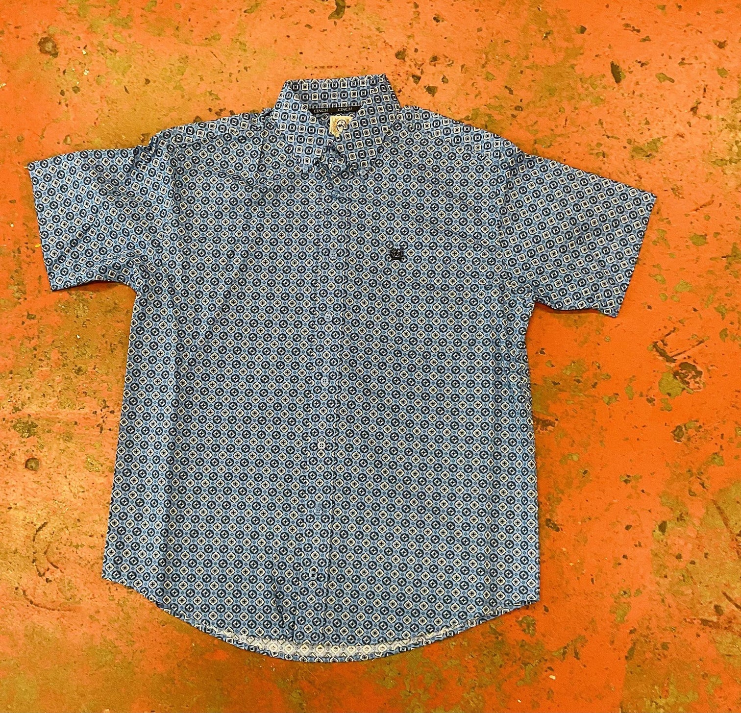 Cinch Men’s Shirt Short Sleeve Button Down