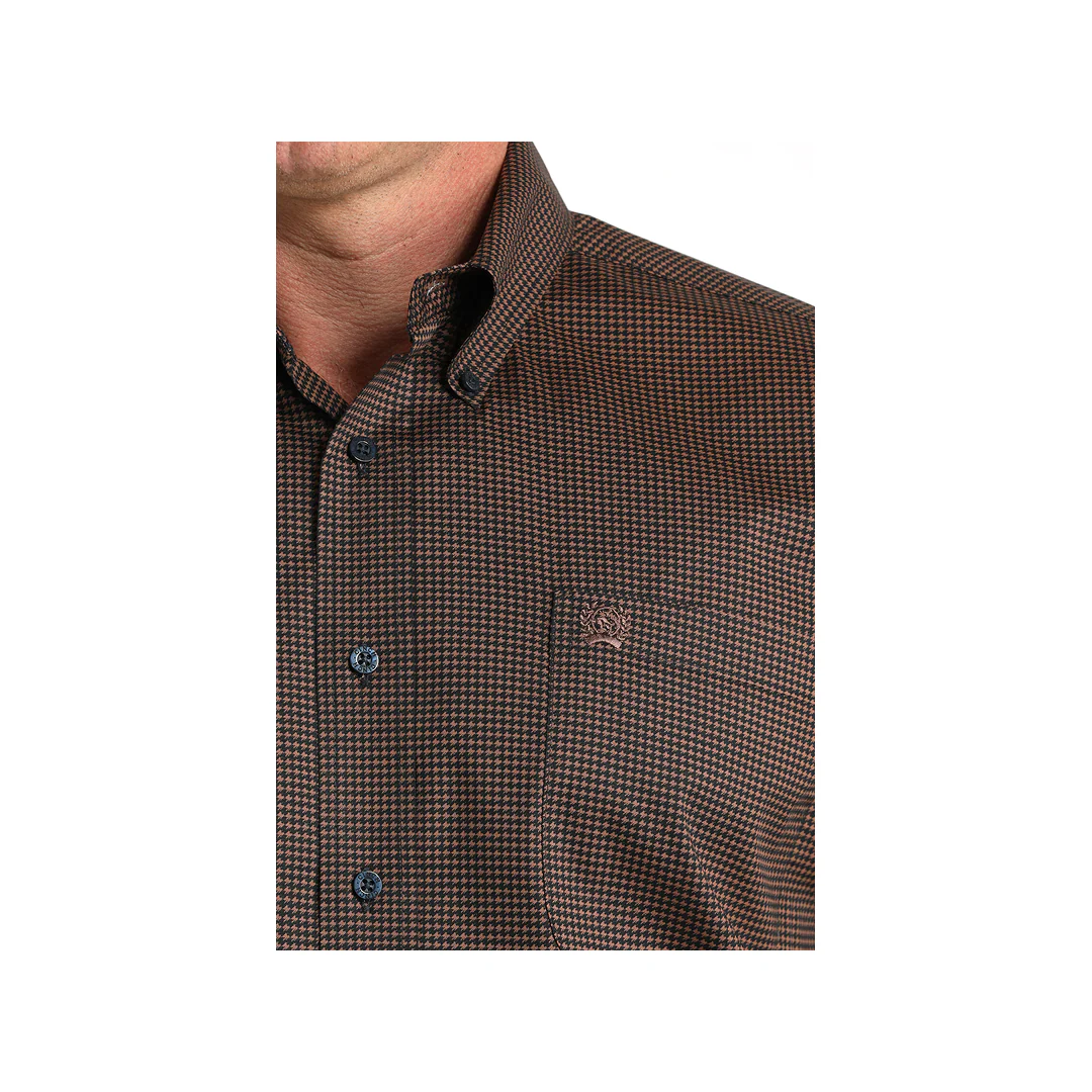 Cinch Men’s Navy Print Classic Fit Long Sleeve Western Shirt - Image 2
