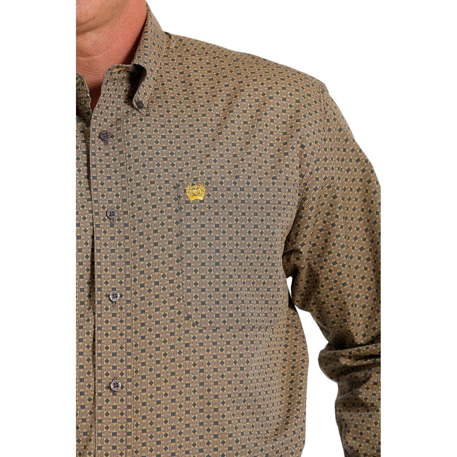 Cinch Men’s Print Long Sleeve Button Up - Image 3