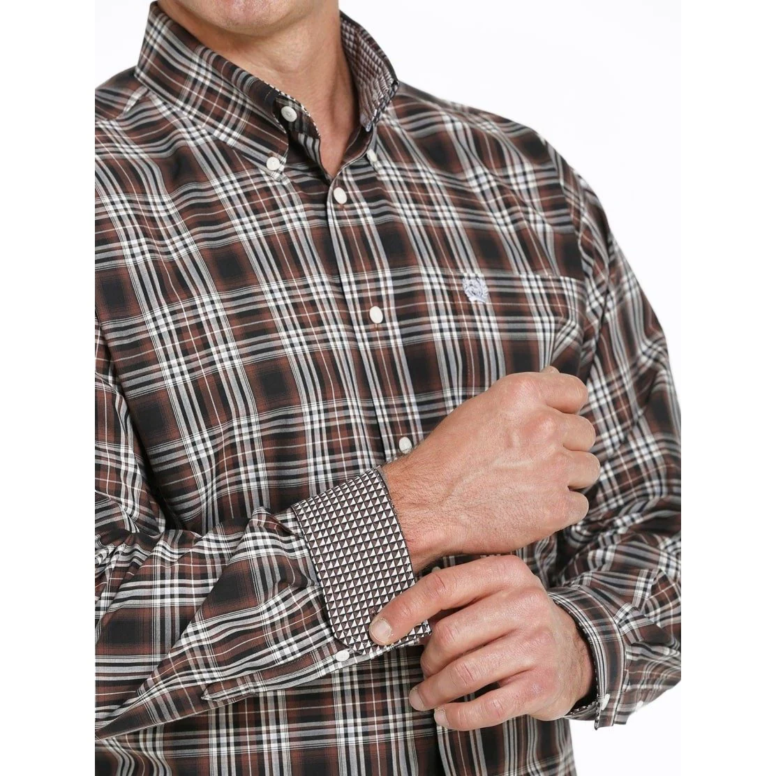 Cinch Men’s Shirt Casual Long Sleeve Button Down Plaid - Clearance - Image 2