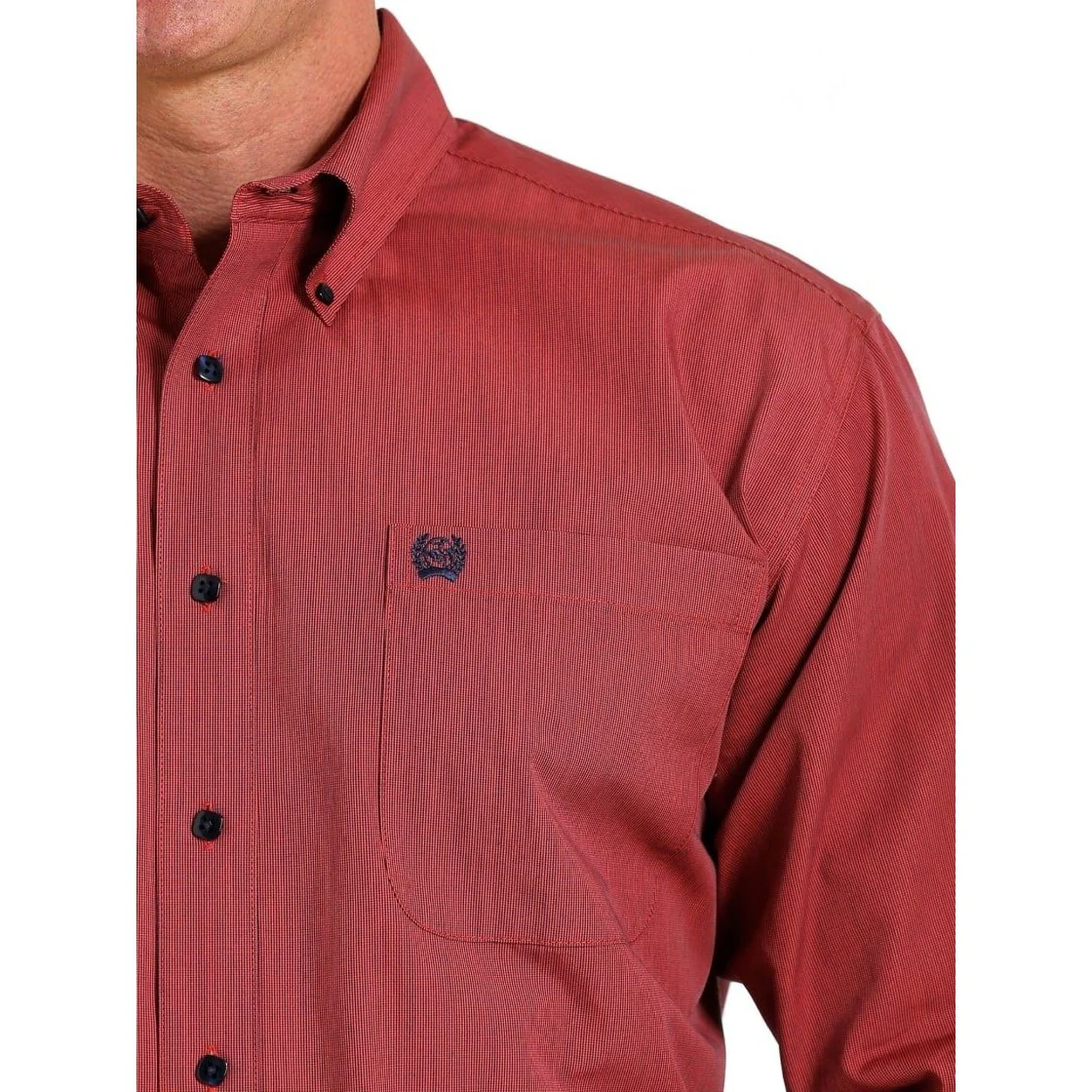 Cinch Men’s Shirt Casual Long Sleeve Micro-Stripe Button Down - Clearance - Image 3