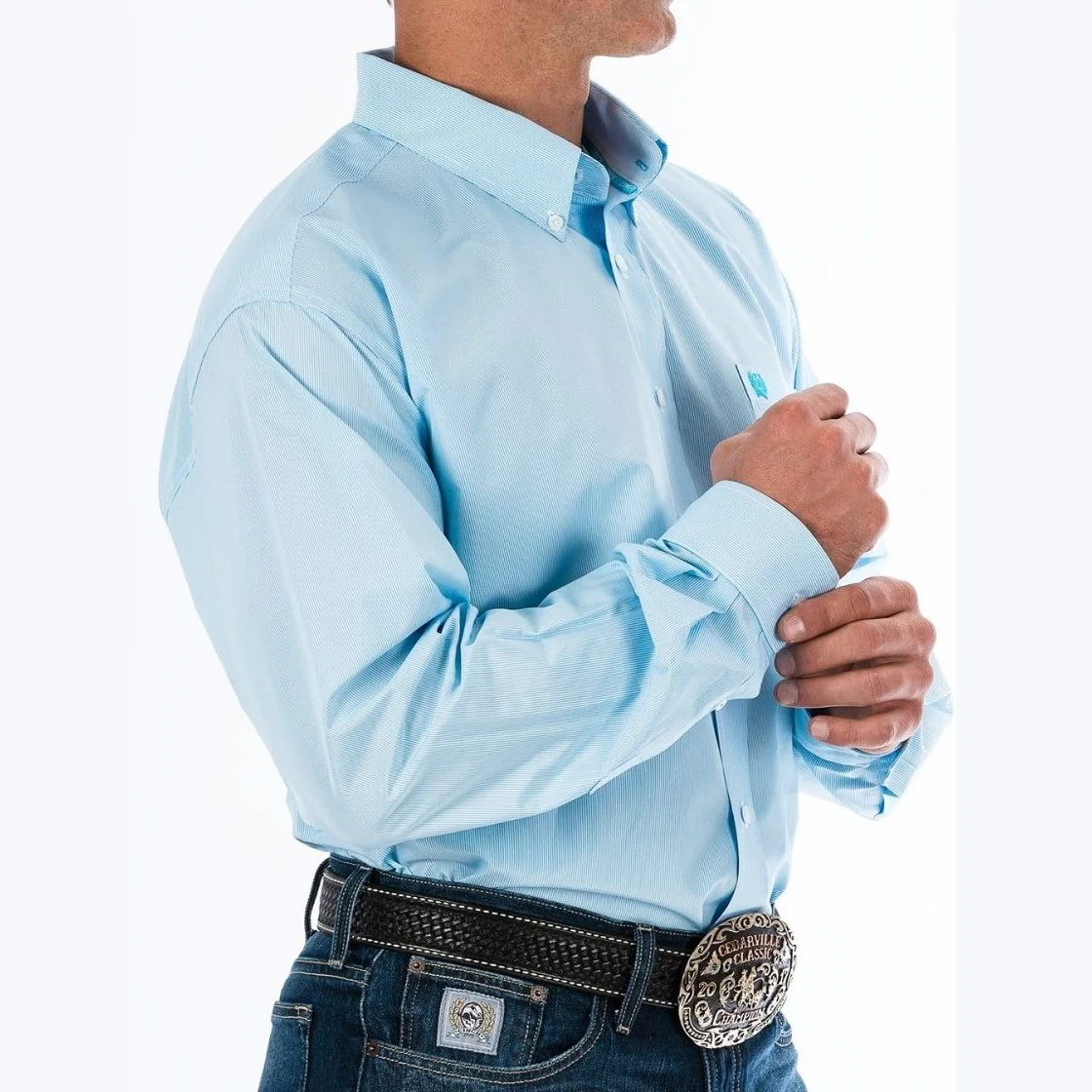 Cinch Men’s Shirt Long Sleeve Tencel Button Down - Clearance - Image 3