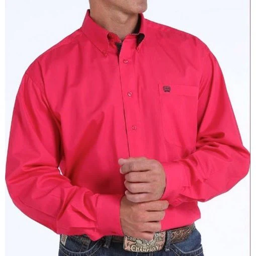 Cinch Men’s Shirt Long Sleeve, Long Tail Button Down - Image 2