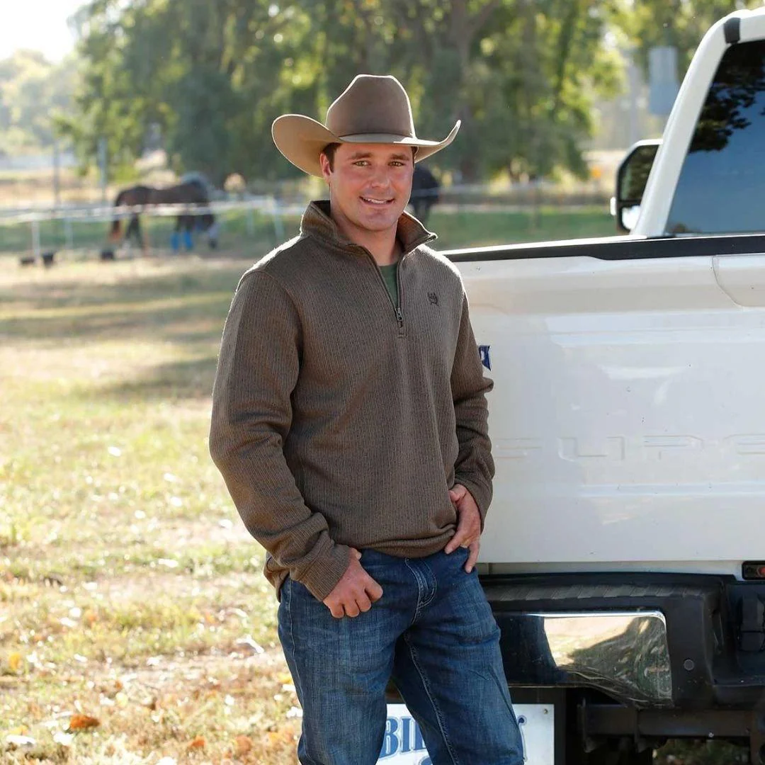 Cinch Men's 1/4 Zip OW25 Pullover Sweater - Image 3