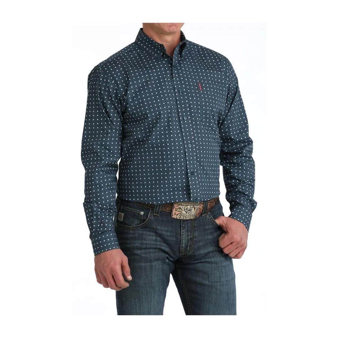Cinch Men's Blue Modern Fit Long Sleeve Shirt - Image 2