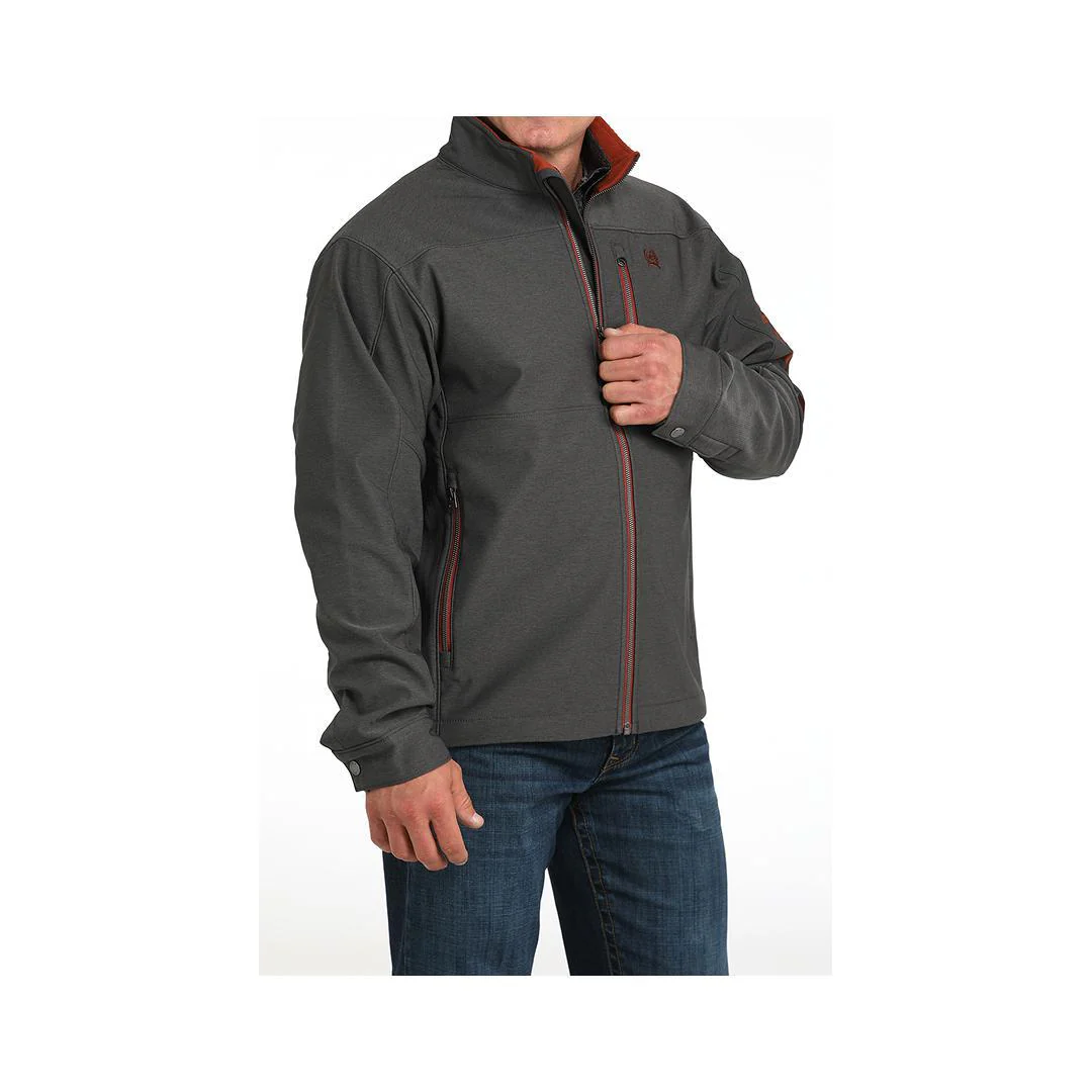 Cinch Men's Bonded Soft Shell Jacket Charcoal - Image 9