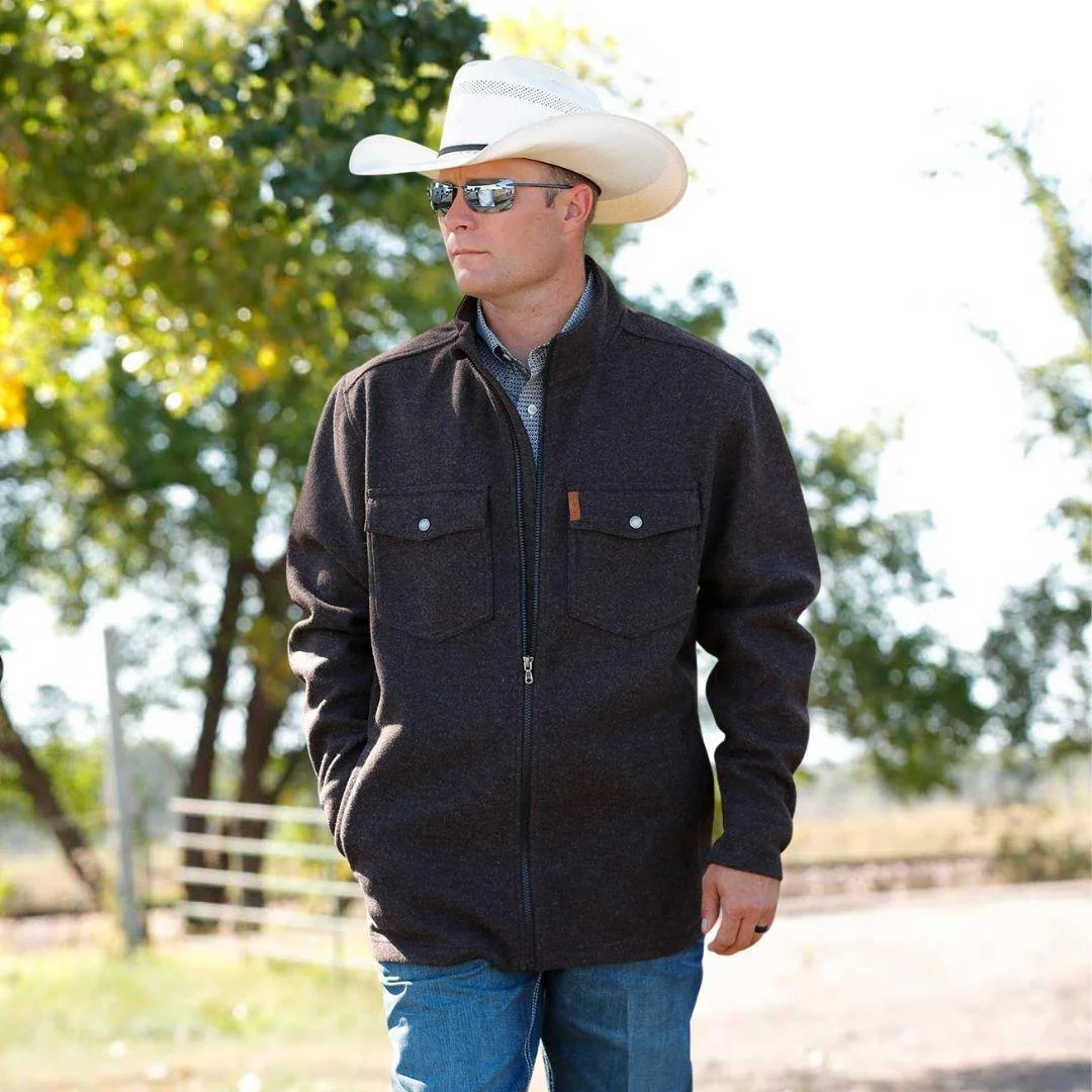 Cinch Men's Brushed Knit Shirt Coat/Jacket - Image 3