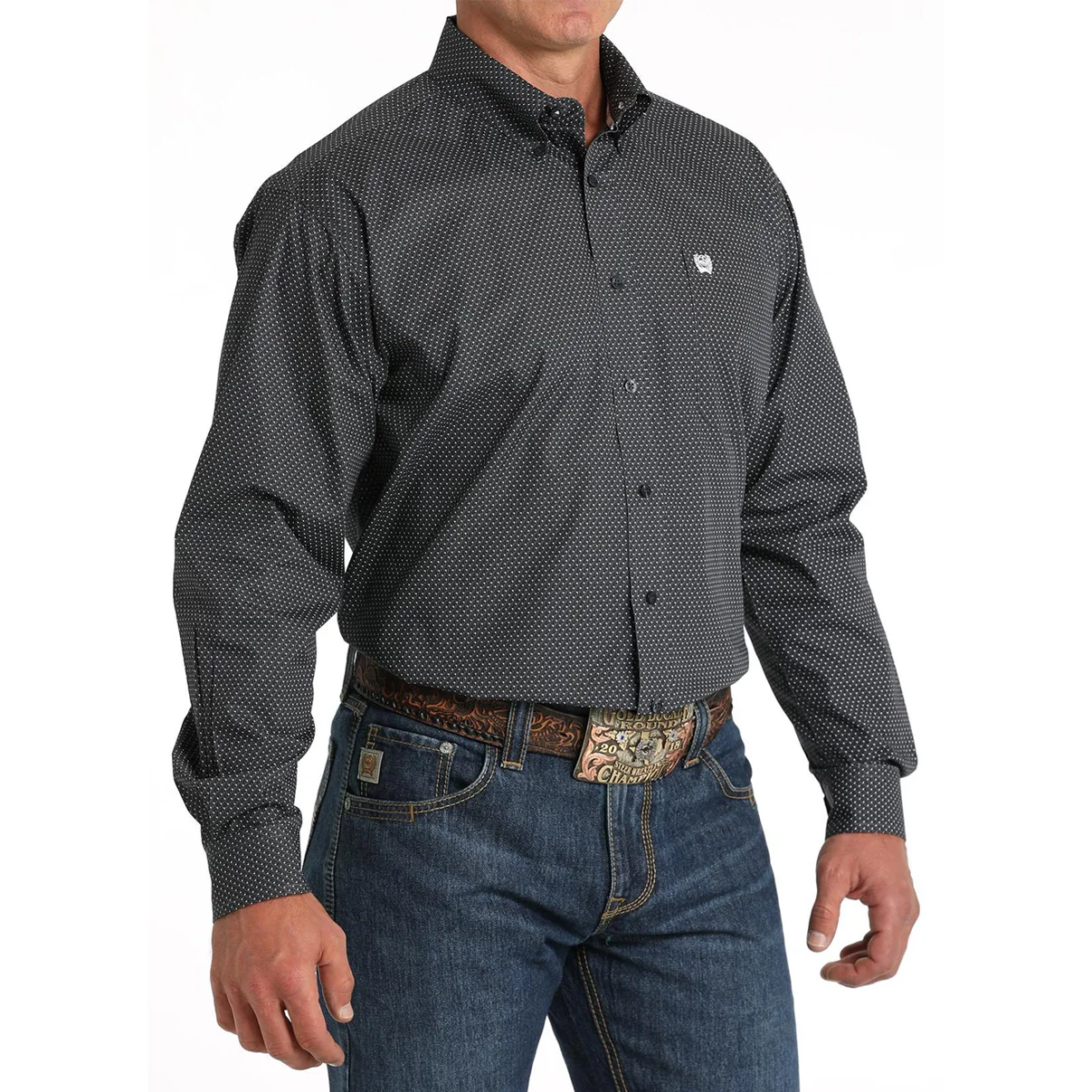 Cinch Men's Geometric Print Button Down Shirt