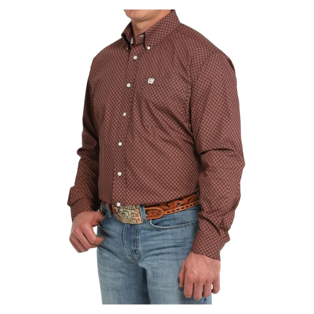 Cinch Men's Geometric Print Button-Down Western Shirt - Image 2